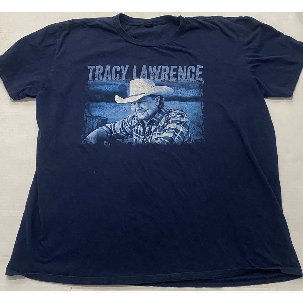 Tracy Lawrence 2017 Concert Tour Navy T-Shirt. 2XL